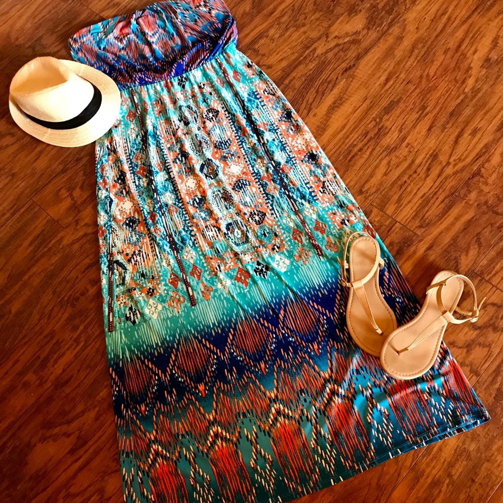 Bisou Bisou Maxi Dress Size 10